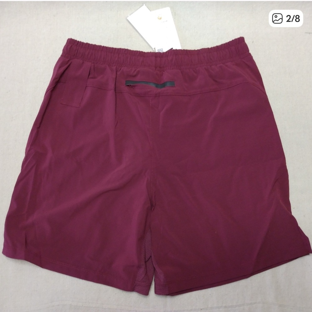 ASRV Men's 7" Liner Shorts in Rosewood - Picture 2 of 5